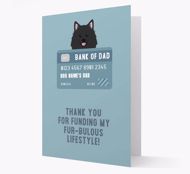 'Bank of Dad' - Personalised {breedFullName} Card